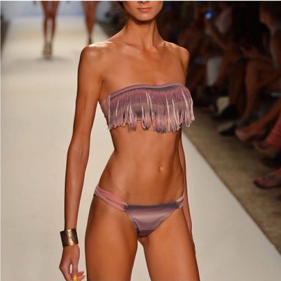 l*space Other - NWT L Space bikini set bandeau fringe bra size S